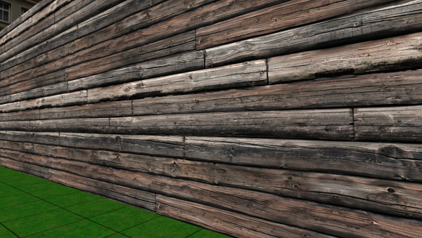 Старые бревенчатые стены (Old log walls)