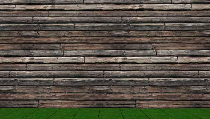 Старые бревенчатые стены (Old log walls)