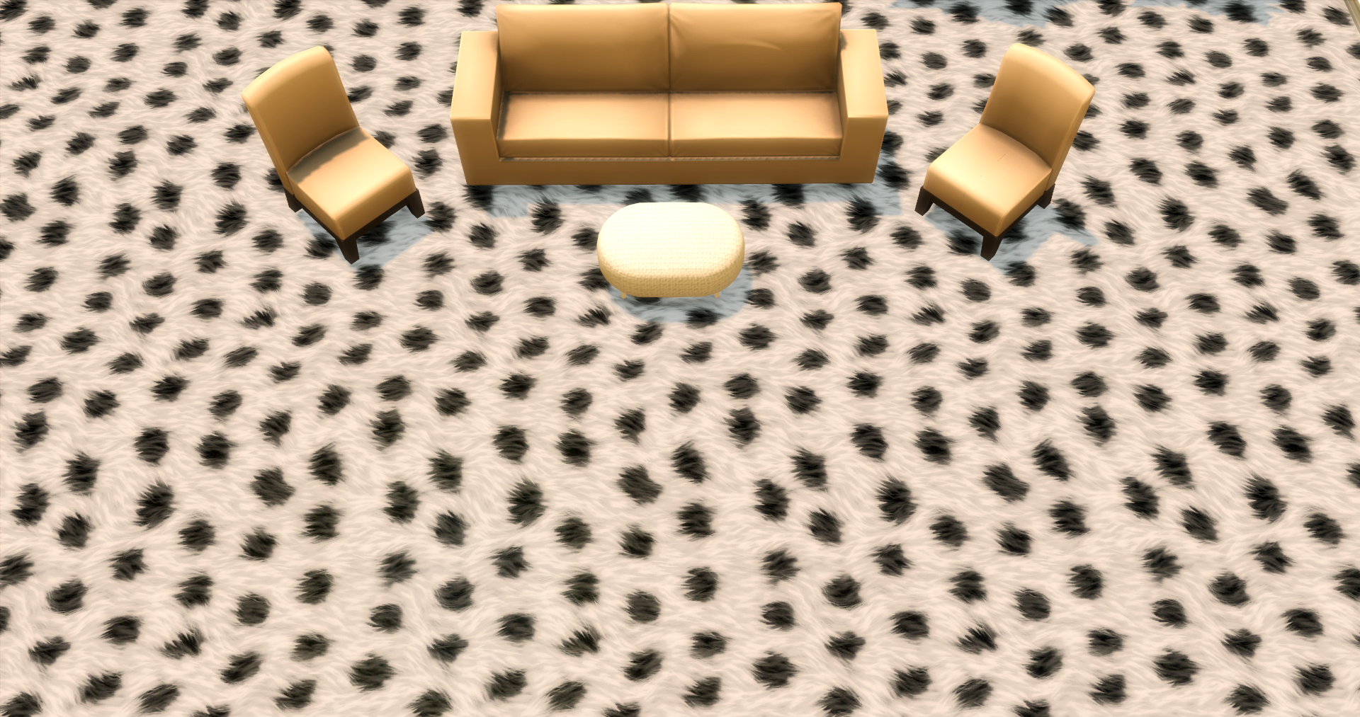 Меховой ковёр №7 (Fur carpet No.7)