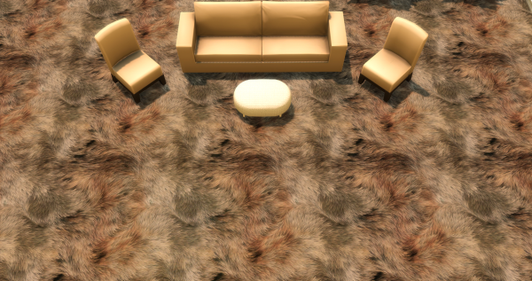 Меховой ковёр №6 (Fur carpet No.6)