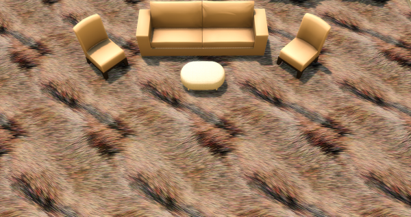 Меховой ковёр №6 (Fur carpet No.6)