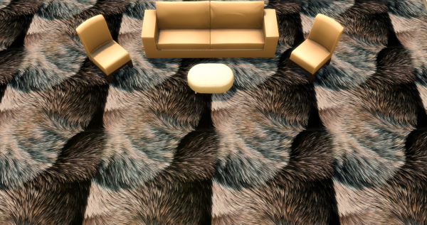 Меховой ковёр №6 (Fur carpet No.6)