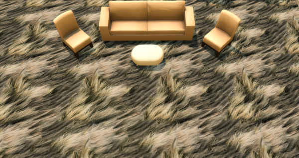 Меховой ковёр №6 (Fur carpet No.6)