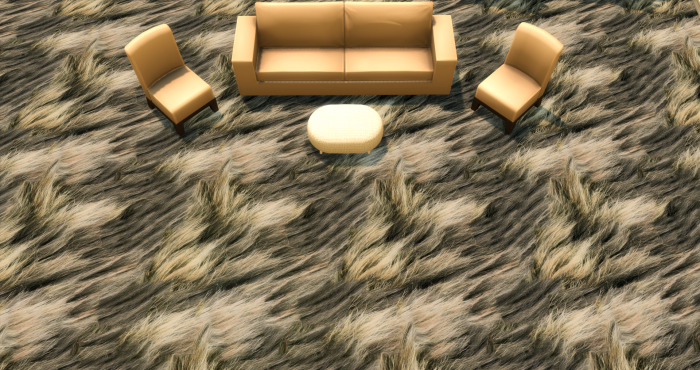 Меховой ковёр №6 (Fur carpet No.6)