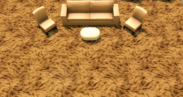 Меховой ковёр №6 (Fur carpet No.6)
