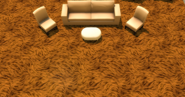 Меховой ковёр №6 (Fur carpet No.6)