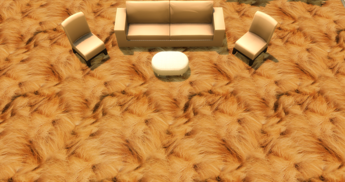 Меховой ковёр №6 (Fur carpet No.6)