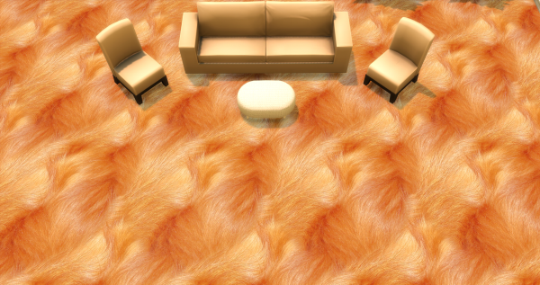 Меховой ковёр №6 (Fur carpet No.6)