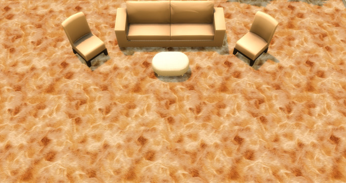 Меховой ковёр №6 (Fur carpet No.6)