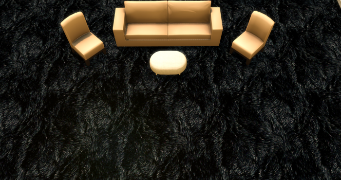 Меховой ковёр №6 (Fur carpet No.6)