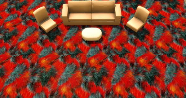 Меховой ковёр №3 (Fur carpet No.3)