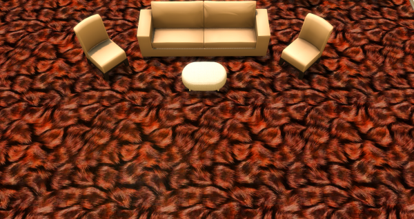 Меховой ковёр №5 (Fur carpet No.5)