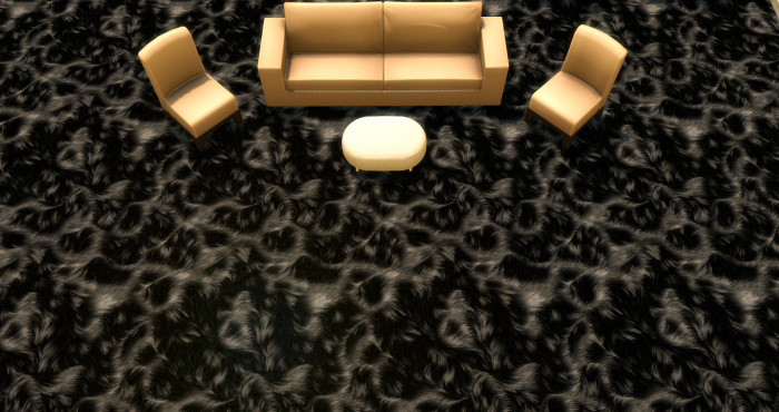 Меховой ковёр №5 (Fur carpet No.5)
