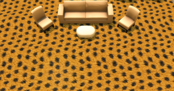 Меховой ковёр №7 (Fur carpet No.7)