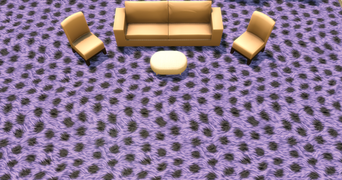 Меховой ковёр №7 (Fur carpet No.7)