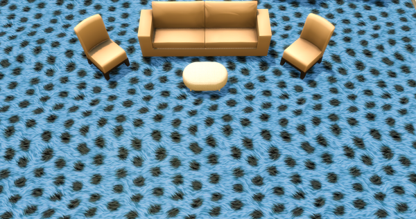 Меховой ковёр №7 (Fur carpet No.7)