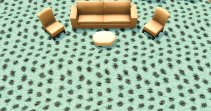 Меховой ковёр №7 (Fur carpet No.7)