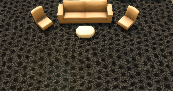 Меховой ковёр №7 (Fur carpet No.7)