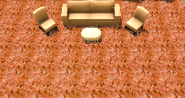 Меховой ковёр №4 (Fur carpet No.4)