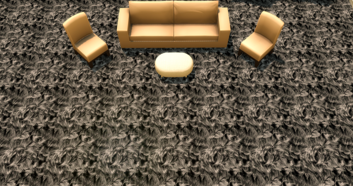 Меховой ковёр №4 (Fur carpet No.4)