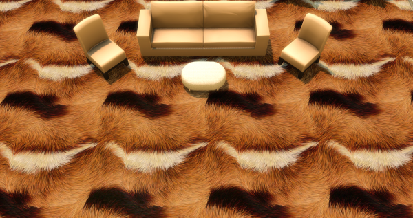 Меховой ковёр №1 (Fur carpet No. 1)