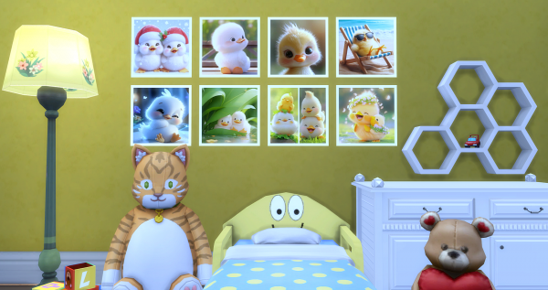 Картина Утята и цыплята (Ducklings and chickens)