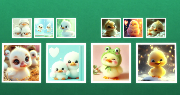 Картина Утята и цыплята (Ducklings and chickens)